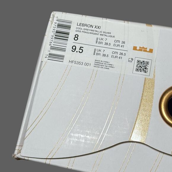 Nike LeBron XXI Cool Grey Basketball Shoes Size 8 HF5353-001 NWB - Picture 11 of 11